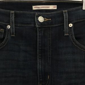 Levi’s mile high super skinny jeans 30Lx30W